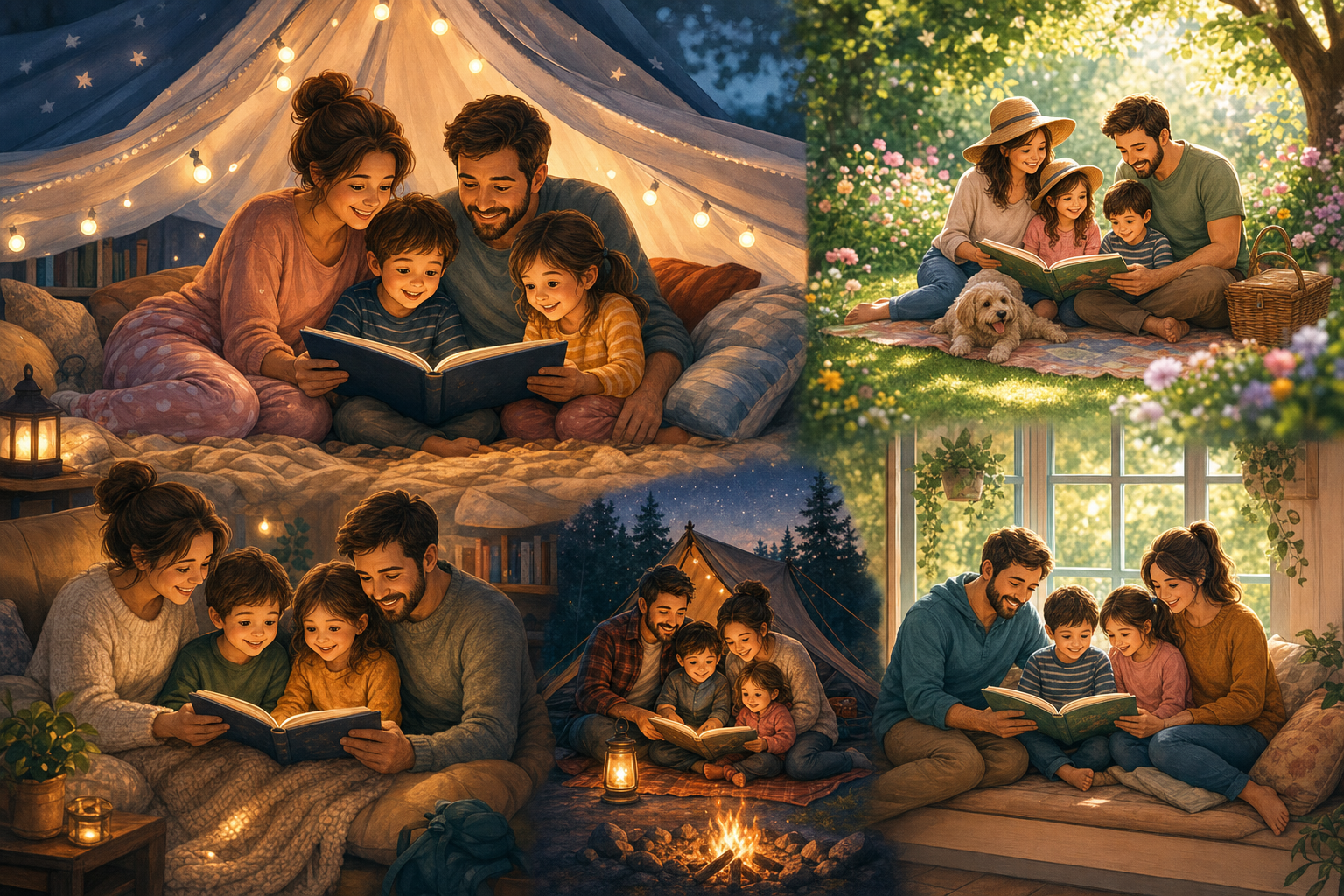 Gemeinsam lesen als Familie: 7 kreative Ideen für zu Hause