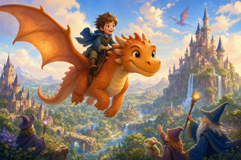 Fantasiewelten für Kinder: Drachen, Zauberer und mehr