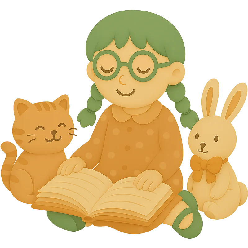 Haustier und Kuscheltier auf Abenteuer