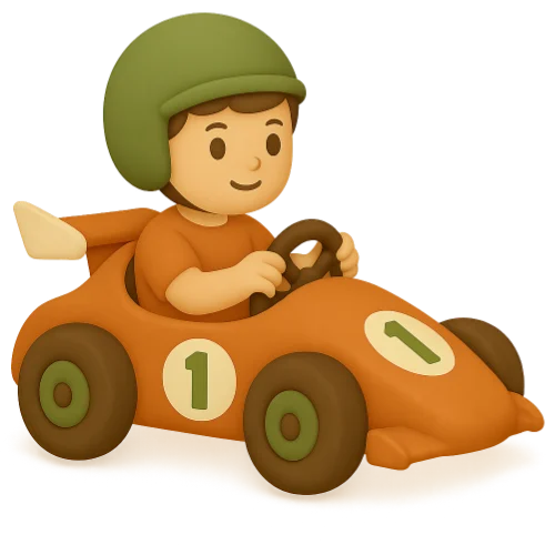 Dein personalisiertes Kinderbuch über Rennen voller Abenteuer