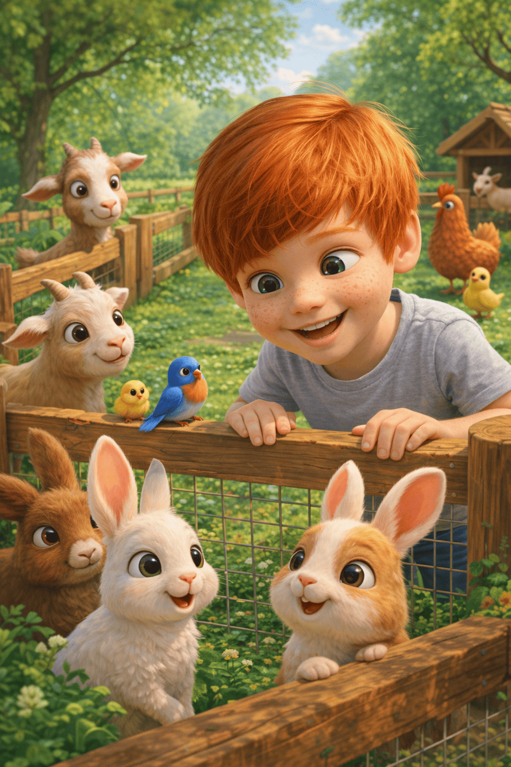 Tierbegegnungen hinter zäunen