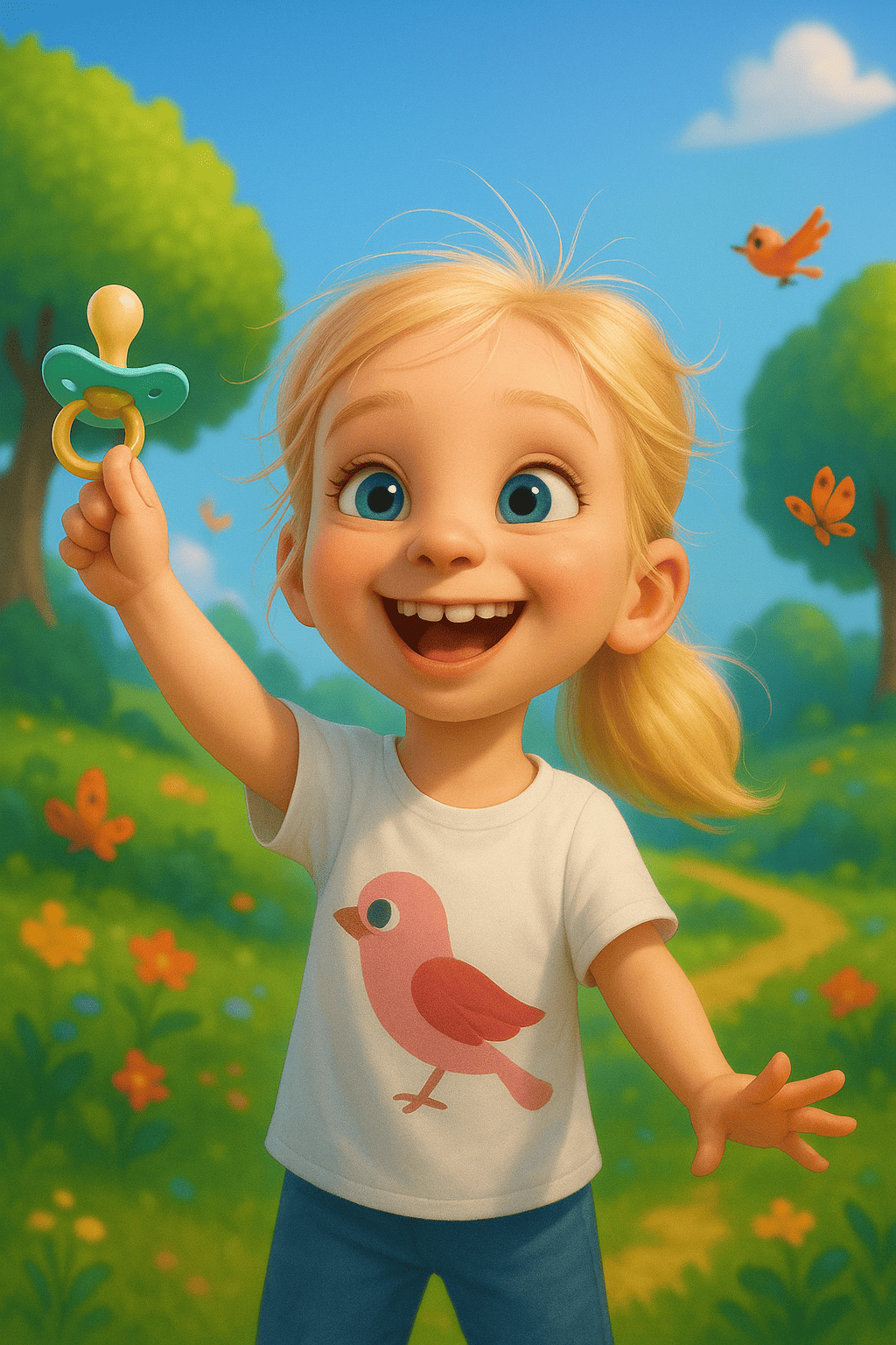 Illustration für Tag schnuller hallo große welt!