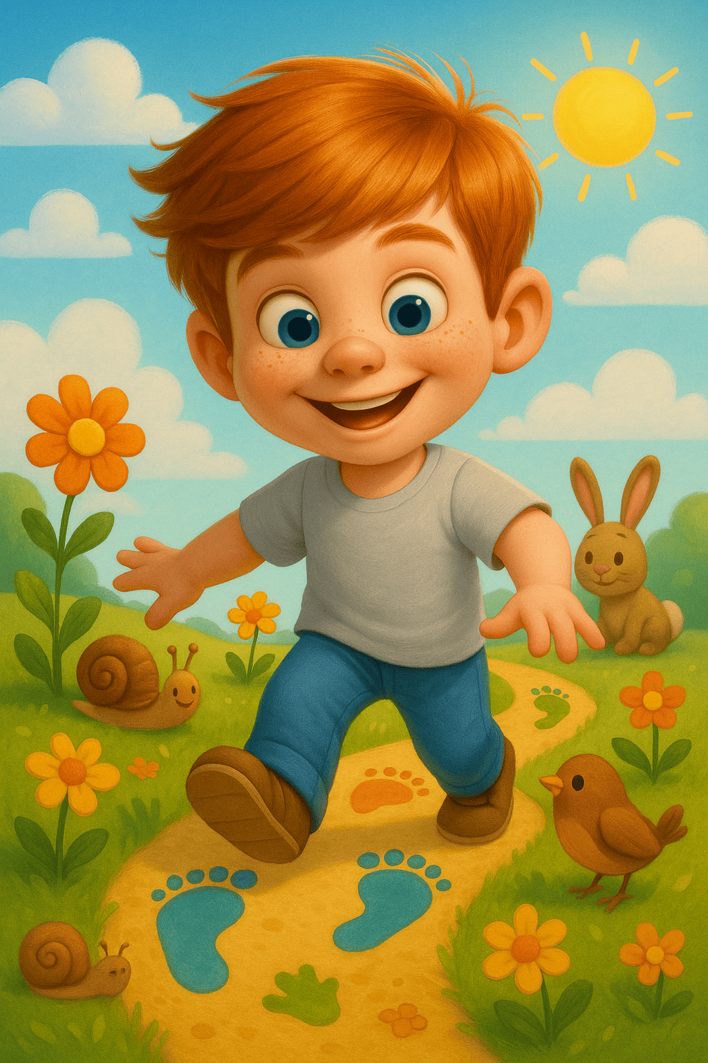 Illustration für Schritt für schritt   erste schritte