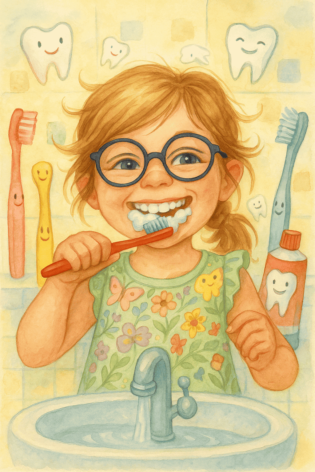 Poesie spaß: helden der zahnbürste