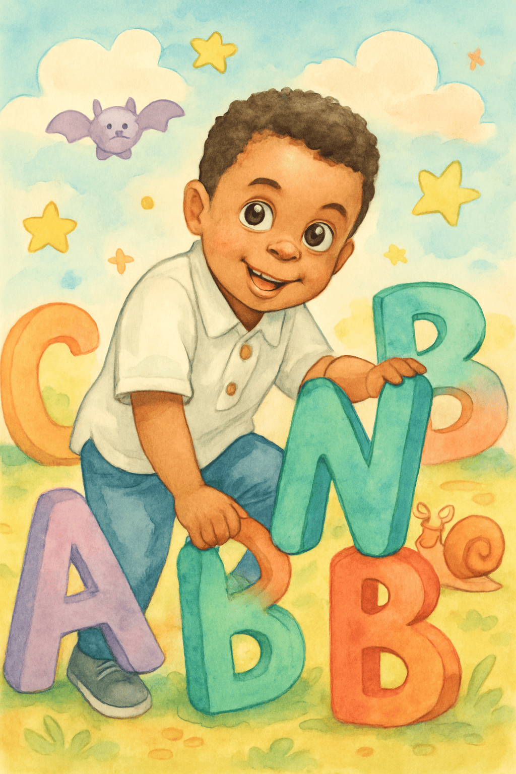 Alphabet abenteuer: buchstaben spaß