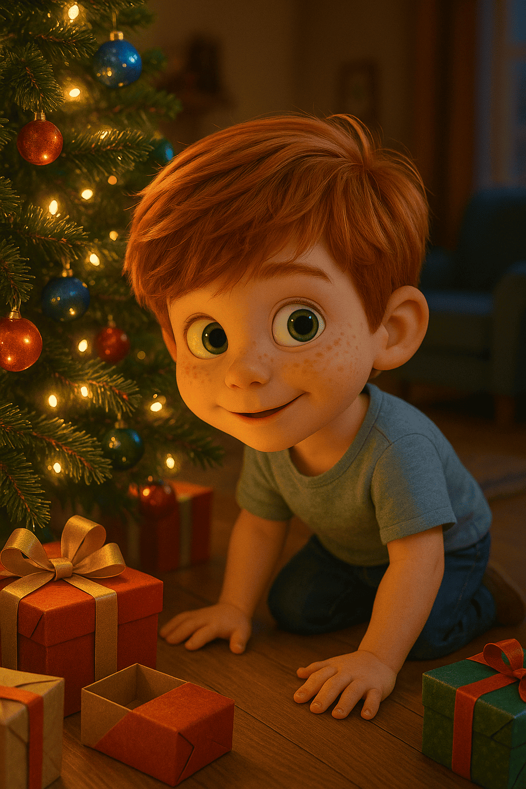 Unter dem weihnachtsbaum geheimnisse