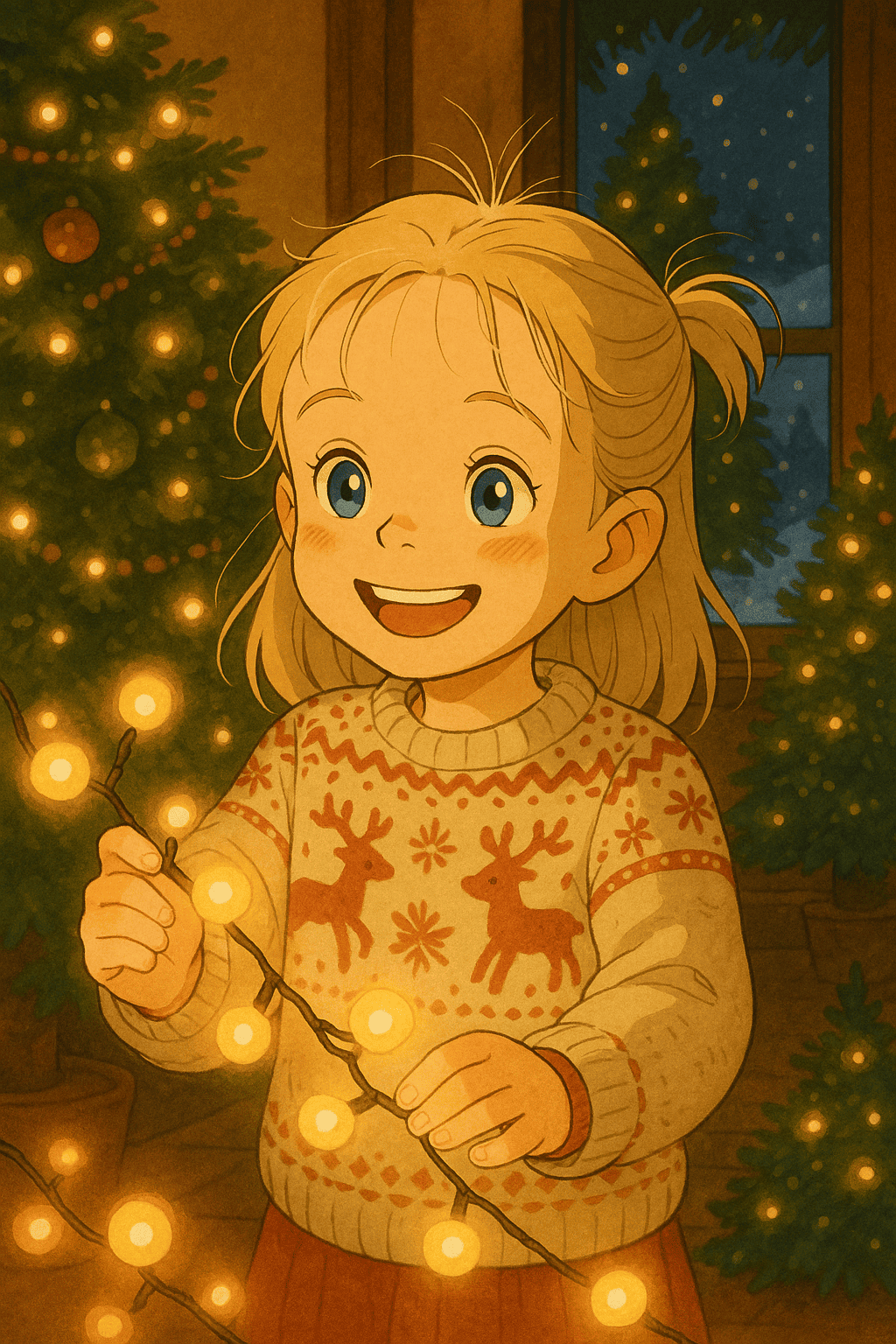 Weihnachtslichter und zimtgerüche