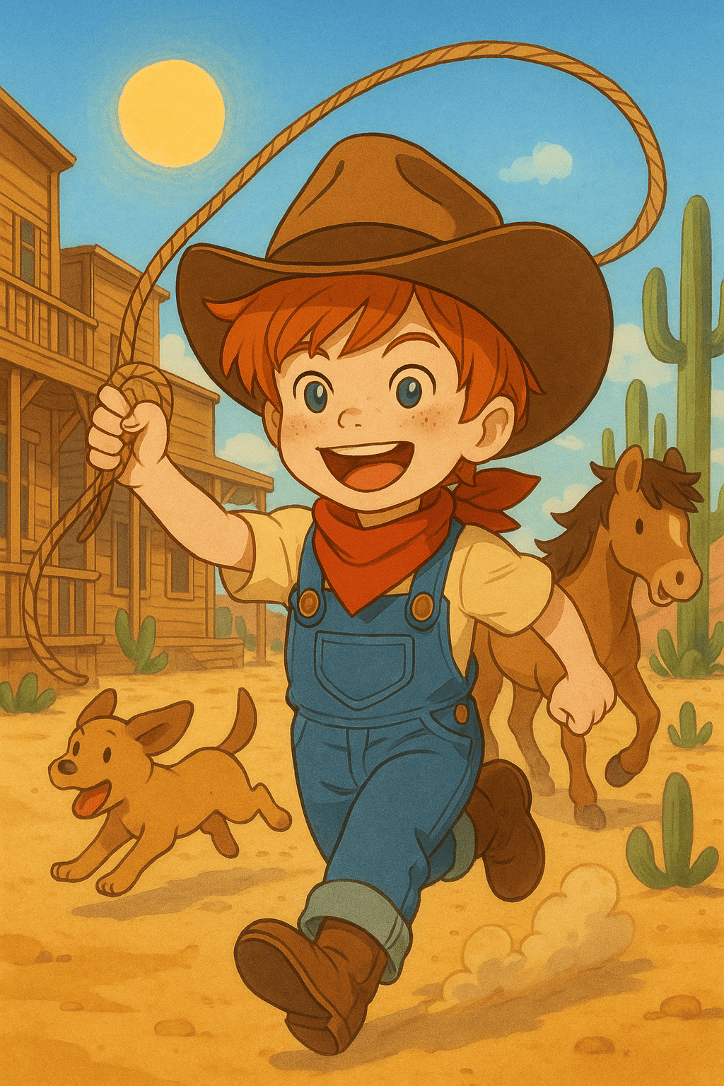 Raufen im wilden westen