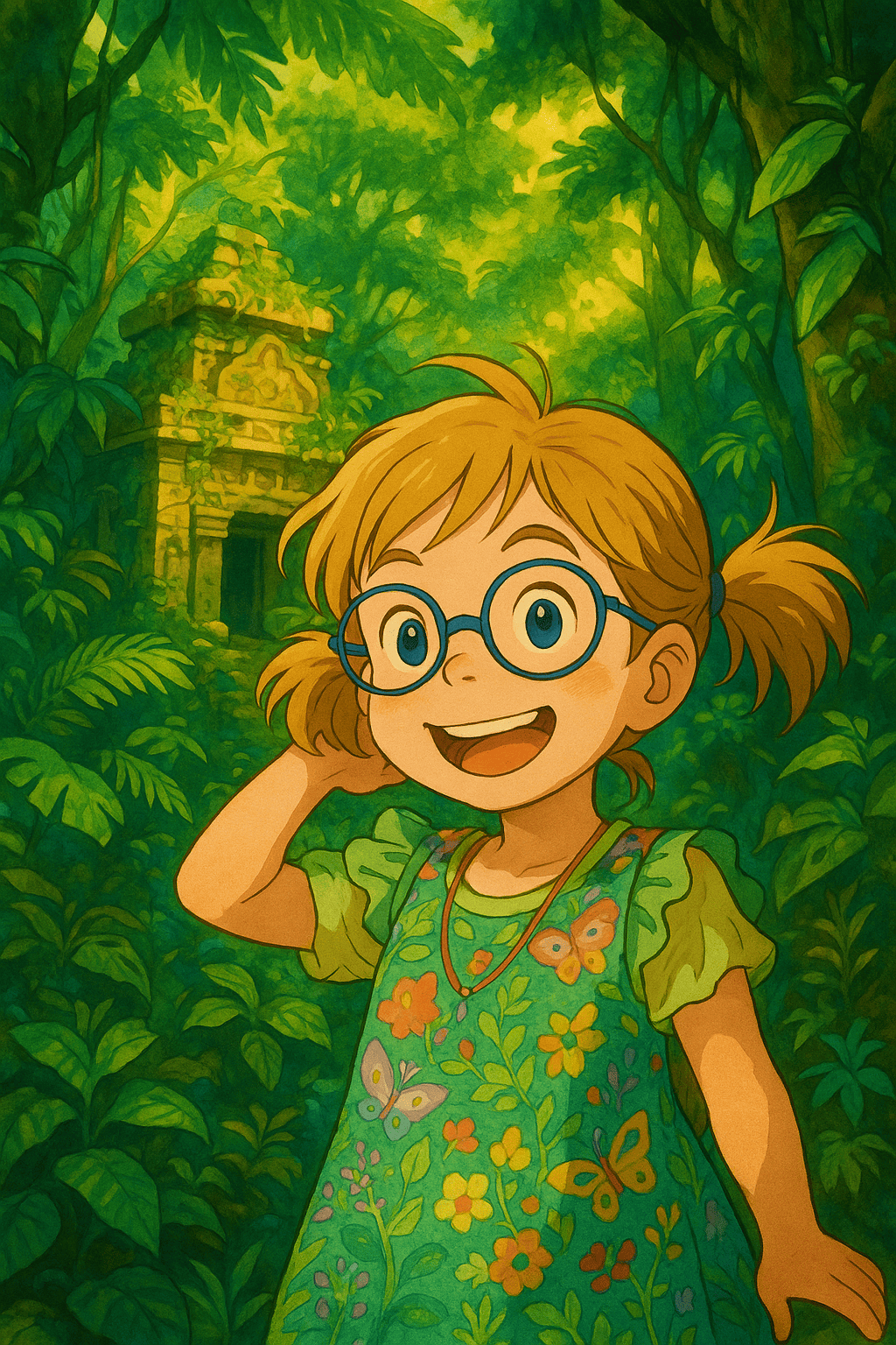 Der verborgene tempel des dschungels