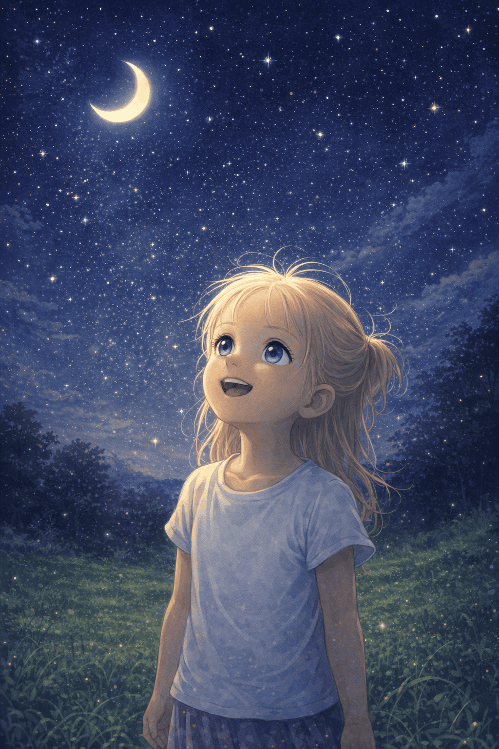 Die nacht unter den sternen