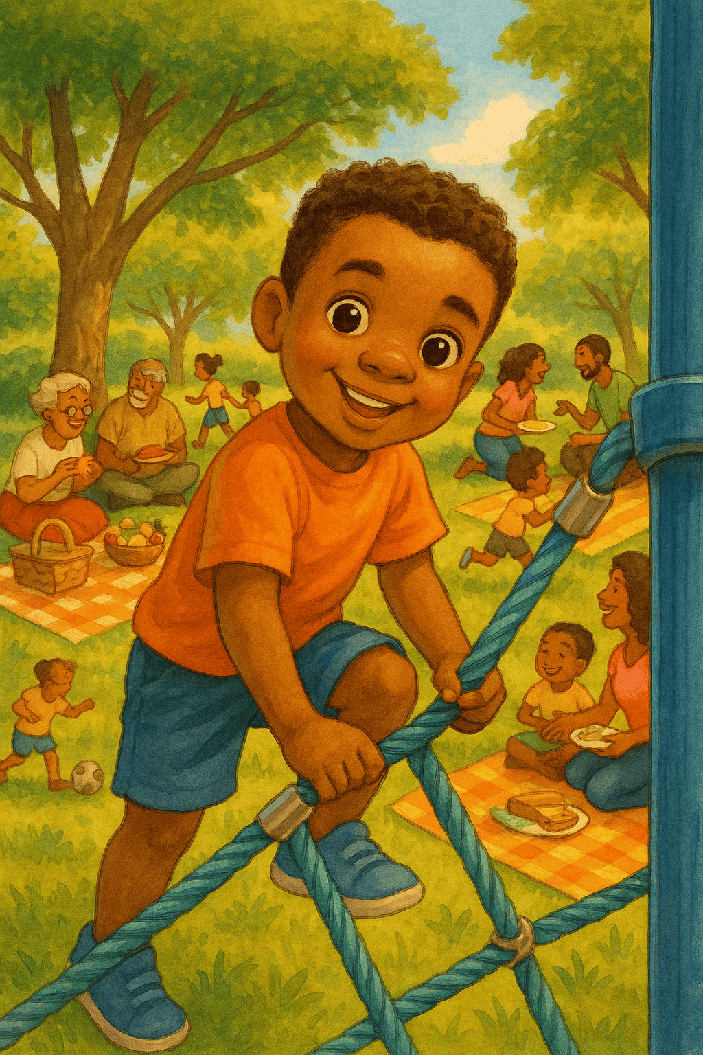 Sommerabenteuer mit der familienzusammenkunft