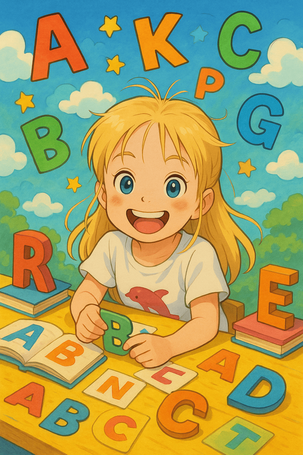 Buchstaben im lesen lernen