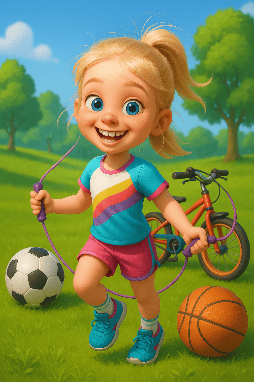 Sportliches leben in bewegung