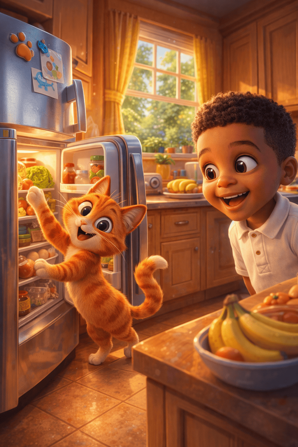 Die kolderkat und der kühlschrank