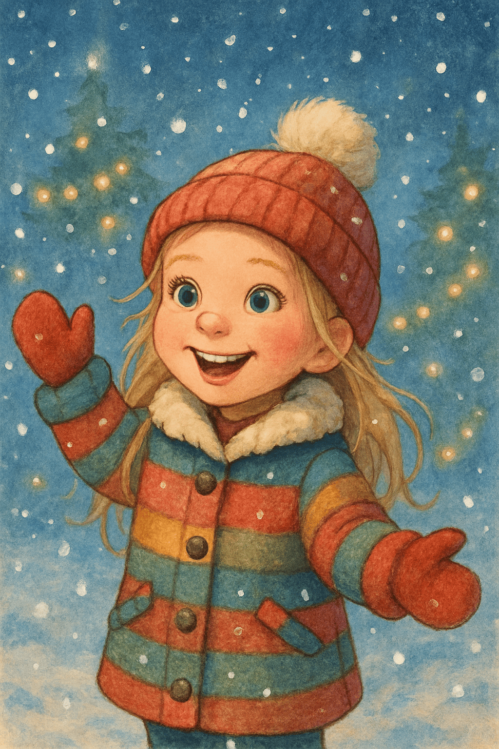 Weihnachtszauber in den schneeflocken